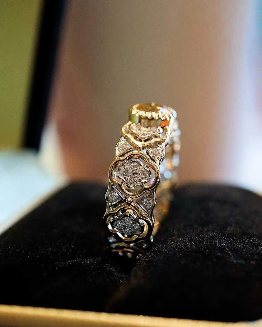 Marielle Yellow Diamond Vintage Ring