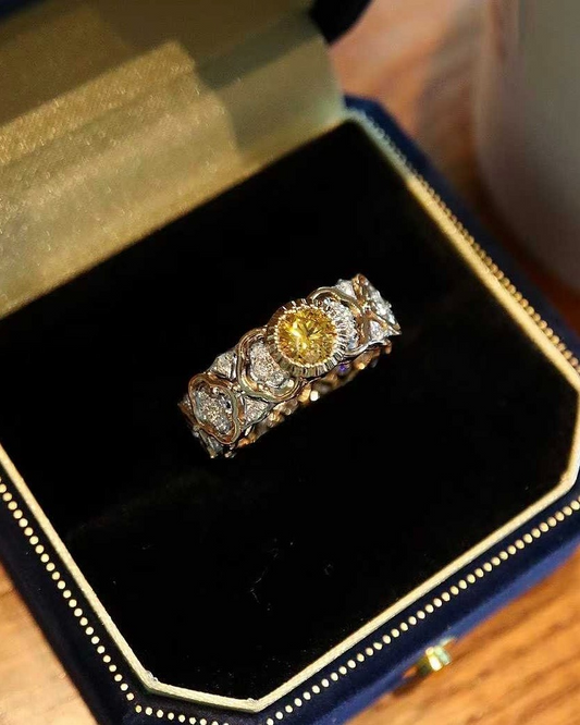 Marielle Yellow Diamond Vintage Ring